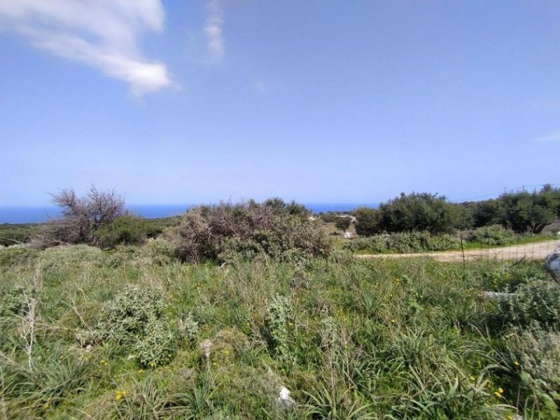 Kokkino Chorio Unglaublicher Meerblick von seltener Stelle neben einem Berg auf Kreta Grundstück kaufen